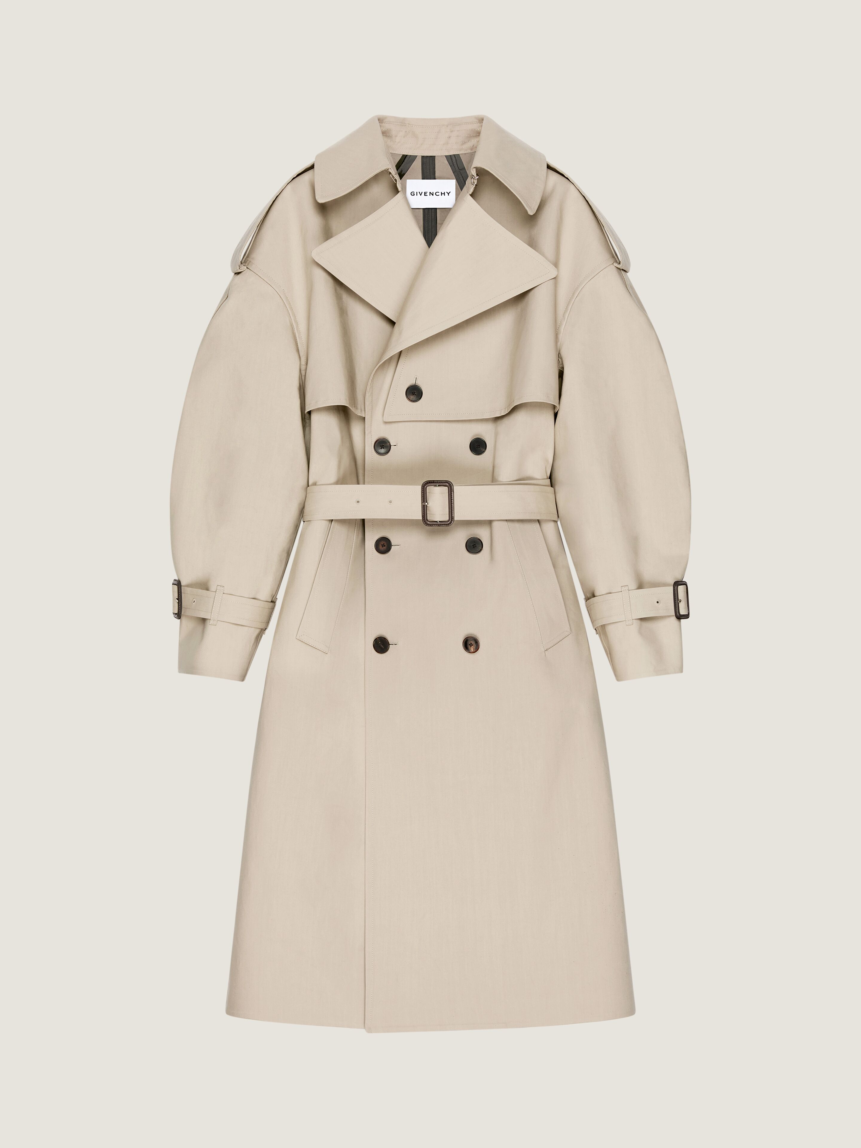 Couture Seam trench coat in cotton